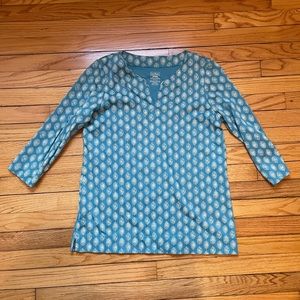 L.L. Bean Three Quarter Sleeve Top